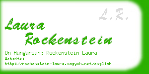 laura rockenstein business card